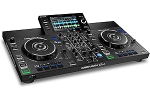 Denon DJ SC LIVE 2 – Console DJ con streaming da Amazon Music, Schermo Touch da 7”, Wi-Fi, casse, supporto per Serato DJ & Virtual DJ