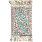 BYBARS El Yapımı Osmanlı Desenli Mini Kilim 20x33 cm &ndash; Dekoratif Masa &Uuml;st&uuml; Kilim &ndash; T&uuml;rk Motifli Geleneksel Ev Dekoru &ndash; P&uuml;sk&uuml;l