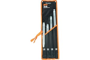 ‎HRB HRB Profi Montiereisen Set, 4 teilig - Montierhebel, Reifenmontage Werkzeug in den Größen 300/400/500/600 mm Länge, Stabiles Hebelwerkzeug, Motorrad Werkzeug
