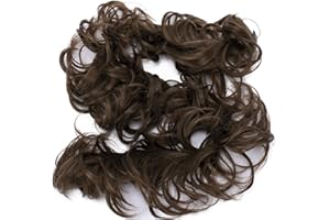 CAISHA XXL Postiche Choucho Avoir Les Cheveux Relevés Volumineux Bouclé Chignon Brun Moyen HW16