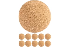 TUNIRO 10 balles de Baby-Foot en liège, ⌀ 35 mm, Ballon de Baby-Foot