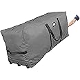 ProPik Christmas Rolling Tree Storage Bag, Fits Up to 9 ft. Tall Disassembled Holiday Tree, 28" X 16" X 60", Extra Large Heavy Duty Storage Container with Wheels, Front and Side Handles (Gray)