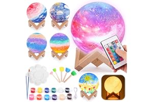 OSIKAY Cadeau Fille 7 8 9 10 Ans: Jouet Enfant 5 6 7 8 Ans Activites Manuelles pour Enfants Loisirs Créatifs Enfant 8-9-10-11 Ans Kit de Peinture Lampe Lune Veilleuse Cadeau Anniversaire Fille Garcon 3-12 An