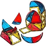 Playmags 3D Magnetische Blöcke für Kinder - Magnet Blöcke Lernen Formen, Farben & Alphabet STEM Magnetic Spielzeug entwickelt