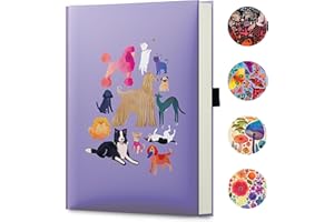 ‎ELENA ESSEX Elena Essex Dziennik dla kobiet, mężczyzn, 160 stron, notatnik w linie, notatnik A5 z grubym papierem o gramaturze 160 g/m² / pamiętniki w twardej okładce do pisania / uroczy notatnik / notatnik do