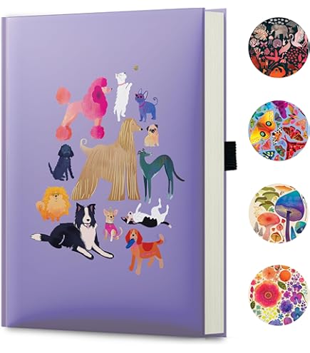 Elena Essex Gelinieerd dagboek notitieboek voor dames en heren, 160 pagina's, college gelijnd, dik 160 g/m² papier, hardcover journaling notitieboeken, A5 notitieboek voor werk en notities, dagboeken