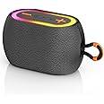 JYX Portable Bluetooth Speaker with 360° Stereo Sound, Bluetooth 5.3, 24H Playtime, TWS Pairing, RGB Lights, Waterproof Design - Perfect for Travel, Parties, Sports, Indoors & Outdoors, Gift Idea
