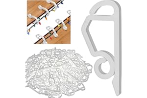 ANGIX Christmas Lights Gutter Clips Heavy Duty Plastic Gutter Hanging Hooks/Clips for Outdoor Christmas Xmas String Lights Decoration