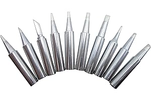 AICE TLS Lot de 10 embouts à souder T18 Series pour Hakko FX-888 FX-888 FX-8801 FX-600 (FX888/FX888D FX8801 FX600) Sans plomb