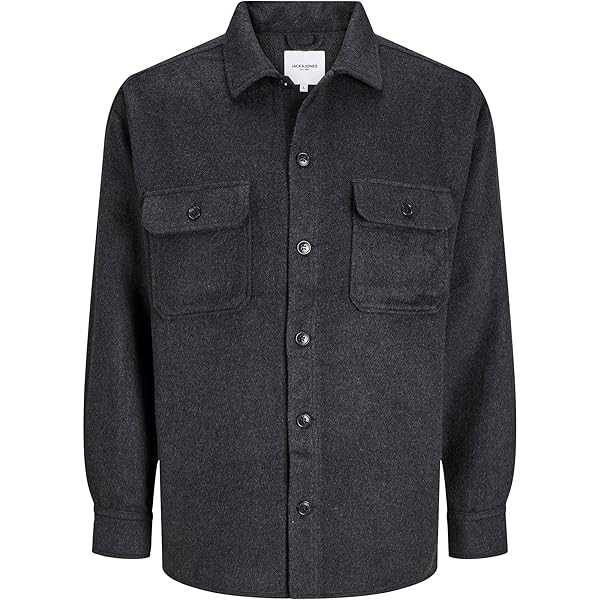 JACK AND JONES Heren Jcocor Flannel Check BD Overhemden Met Lange Mouwen Marineblauw Geruit