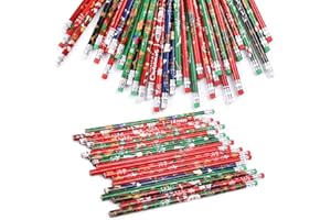 Kesote Bleistifte Weihnachten 36 PCS Schreibstifte Kinder Deko für Adventskalender zum Befüllen (12 Motive)