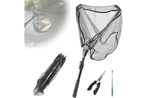 CPROSP Épuisette de Pêche Pliable Télescopique