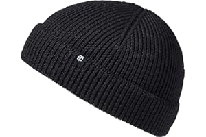 Enter the Complex® Fisherman Beanie, Berretto Uomo e Donna, 100% Lana Merino, a Due Strati