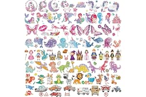 FUHOMI 200+ Glitzer Tattoo Set Kinder Jungen, Mädchen Kindertattoos Temporäre , Glitzertattoos Kindergeburtstag Mitgebsel