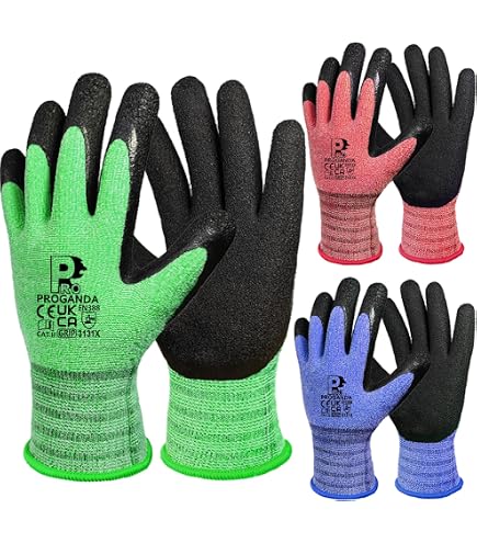 EDEKA Garten Profi Arbeits Handschuhe Gr L 9 Blau Grau Nitril rutschfest latexfrei (sortiert) bei Günstiger Preis