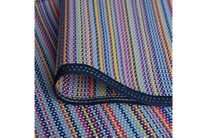 Craft 4 You Waterproof Rug for Outdoor and Indoor Use, Various Sizes up to 9x13ft, Garden Patio Mat Waterproof Large Camping Reversible Plastic Deck Area Coverage Rugs (Pink, 5x7ft - 150x210cm)