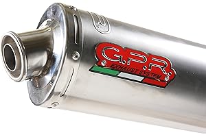 GPR ITALIA GPR Auspuff für Yamaha YZF 1000 R Thunderace 1996/03 Terminal zugelassen mit Schraubanschluss (Flansch) Serie Titanium Oval