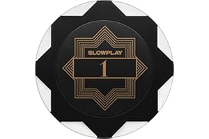 SLOWPLAY Nash Fiches da poker in argilla | 50 Pezzi di Fiches da Poker Texas Holdem, 14g Fiches da poker [con valore] | Squisita fattura e design (1)