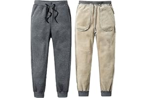 CheChury Pantaloni Sportivi Uomo Pantaloni da Jogger in Pile con Coulisse e Tasches Sportswear Pantaloni de Tuta Basic Casuals Inverno