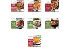 Calorie Conscious Ready Meal Variety Box - Parsley Box Microwavable Long-Life Cupboard-Store Ready Meals (7 Meals)