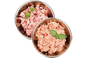 Barf-Snack hochwertiges Frostfutter - Sparpaket Ente & Pute gesundes Gefrierfleisch/Rohfleisch für Hunde & Katzen