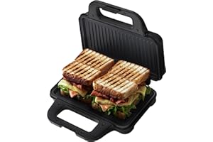 Camry - opiekacz do kanapek i panini grill w jednym – 2 w 1 – szybki grill tosty – kempingowy ekspres do kanapek