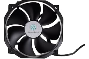 SilverStone SST-FHP141 v 2.0 - Ventilador de 140mm para ordenador de la Serie FHP, Alta presión de aire, negro