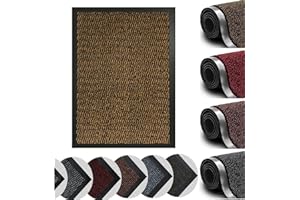 MONAL Dirt Trapper Door Mat for Indoor&outdoor, 60x150 Cm, Gold, Washable Barrier Door Mat, Heavy Duty Non-Slip Entrance Rug Shoes Scraper, Super Absorbent Front Door Mat Carpet