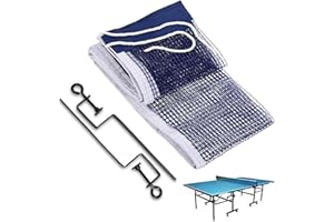 CALLYSONIC Rete da ping pong, retrattile da ping pong, rete da ping pong, rete portatile da ping pong per ogni tavolo, rete di ricambio per esterni e interni, 180 x 22 cm