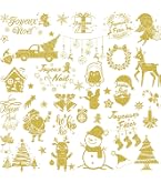 Autocollants à Paillettes Motif Rennes - Lot De 100 - Loisirs Créatifs Enfants Noël