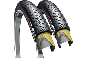Fincci Plegable Gravel Cubiertas 700x35c - Par Neumáticos con Protección Antipinchazos de 1 mm - Gomas 700x35c para Bicicletas Montaña Carretera Híbridas y Eléctricas