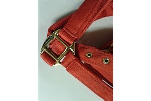 IV Horse Premium Soft Web Headcollar (Extra Full, Red)