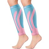 CAMBIVO 2 Paia Polpaccera Compressione Uomo Donna, Calze Compressione, Gambaletti Compressione, Fascia Elastiche Polpaccio, p