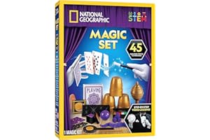 BLUE MARBLE National Geographic Kids Magic Set - 45 Magic Tricks for Kids to Perform with Step-By-Step Video Instructions for Each Trick Provided by a Professional Magician, Toys for Boys and Girls
