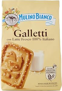 Mulino Bianco Biscotti Frollini Galletti con Latte Fresco 100% Italiano 350g