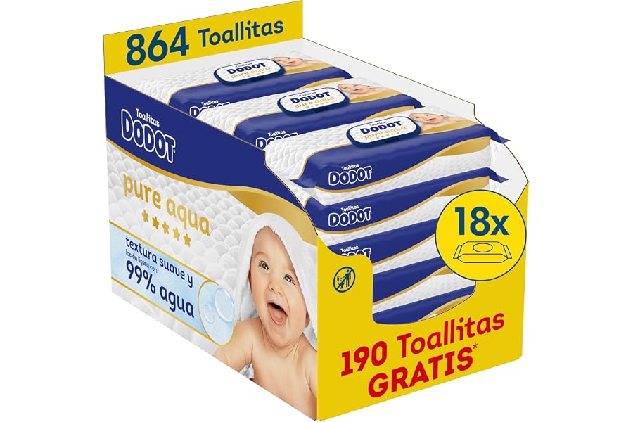 Dodot toallitas Pure Aqua, 864 uds