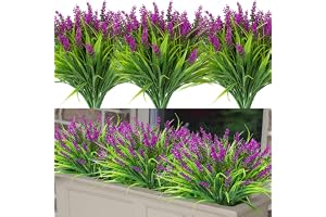 12 buntar konstgjorda blommor lavendel konstgjorda blommor för utomhusbruk