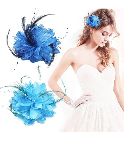 Vintage Fascinator Hoed Met Halsketting, Oorbellen En Armband Set - Parels En Veren Voor Dames