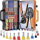 Preciva Crimping Tool Kit with Wire Stripper, Automatic Electric Wire Stripper, Crimping Machine Electrical Terminals 0.08-16