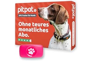 PitPat GPS Tracker für Hunde ohne ABO Gebühren Satellitenortung mit unbegrenzter Reichweite – Haustier Live Aktivitätstracking – Wasserdicht – für alle Hunde geeignet – Passt an jedes Hundehalsband