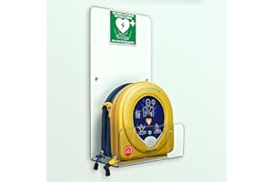 ‎MEDX5 Erste Hilfe Defibrillator (AED) HeartSine SAM 360P, mit automatischer Schockauslösung für Laien und Profis, inkl. Acrylglaswandhalterung