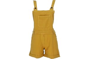 GURU SHOP Goa Shorts, Kurze Latzhose, Latzhose, Damen, Baumwolle