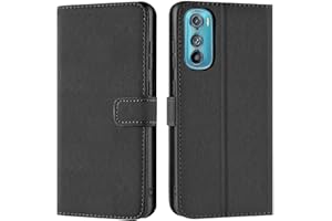 Verco custodia per Motorola Edge 30, Case per Motorola Edge 30 Cover PU Pelle Portafoglio Protettiva, Nero