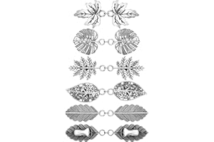 SYHOOD Pack of 5 Scarf Clips, Cape Closure, Cardigan Clips, Pullover Clips, Vintage Collar Clips, Retro Cape Brooches and Silver Scarf Pins for Women, Girls, Shirt