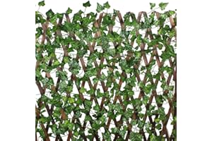 MIHOUNION Plantas Colgantes Hiedra Artificiales 200cm x 12pcs Enredaderas Artificiales Verde Hojas de Seda Guirnalda Decorativo, para balcón y Cerca, vienen sólo las Plantas Colgantes