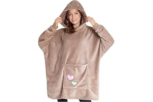 Get Trend Pusheen damskie ponczo oversize, beżowe