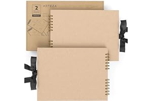 ARTEZA ARTZ-8766 Álbum de Recortes, Acrílica, Negro, 8.5x11 inch 2 pack