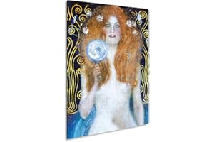 Giallobus - Giallopanel Art Board - Gustav Klimt - Primo Piano di Nuda Veritas - Legno MDF - 29,7X42