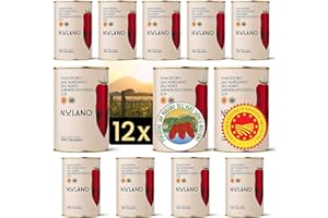 ‎DELICRET THE DELICATE SECRETS OF THE WORLD DELICRET - 12x 400g NOLANO San Marzano Tomate Dose DOP | ganz & geschält | Pizzatomaten & + NEAPOLITANISCHE PIZZA REZEPTE (12x 400g)