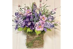 CYMWER Berry ld kwiat drzwi er kosz wieniec, sztuczny kwiat girlanda wisiorek drzwi ldflower wieniec wielkanocny ozdoby dom wystrój na werandę farmę